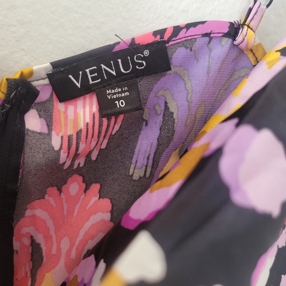 Cowl Neck Slip Dress - Desert Ikat Black Size 10 - Picture 7 of 16